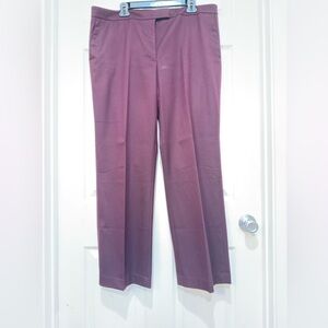 DKNY Women's Maroon Straight Leg Pants